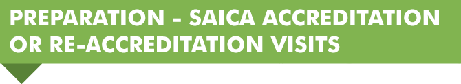 preparation – saica accredited or re-accredited